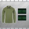 TZZ SHIRT 2FLAGS » החייל חולצה טקטית + 2 פאצ'ים ירוקים