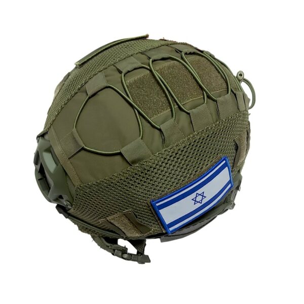 helmet cover with patches » החייל כיסוי קסדה במגוון צבעי הסוואה של Masada Armour